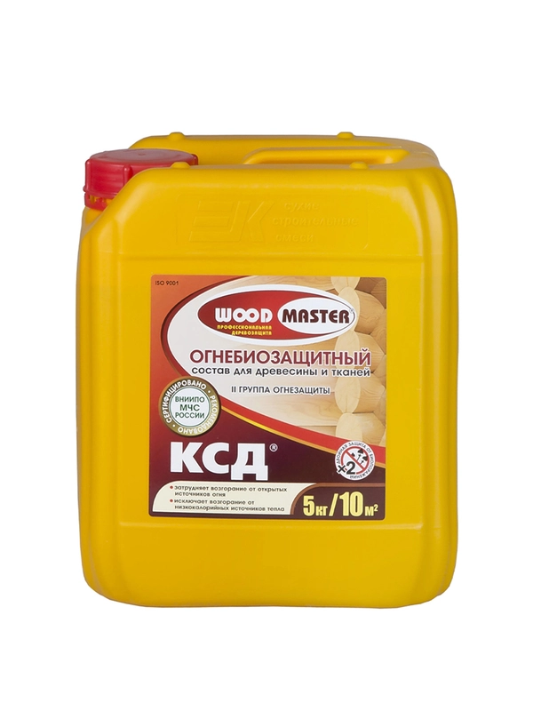 Огнебиозащитный состав для дерева Woodmaster КСД, 5 кг