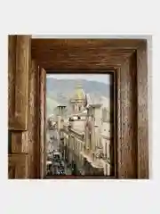 Рамка, фоторамка, 4 фото для фотографий, грамот, из мангового дерева, Brauberg, 391283