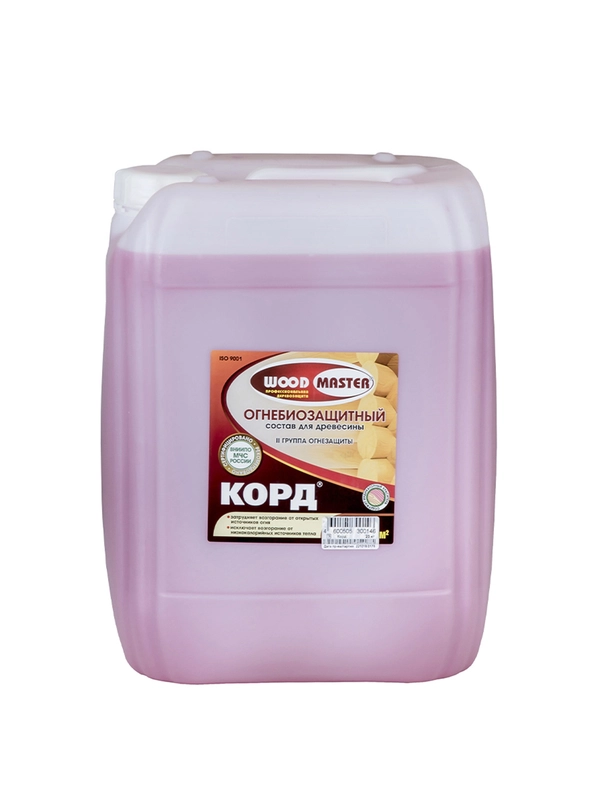 Огнебиозащитный состав для дерева Woodmaster Корд, с индикатором, 23 кг