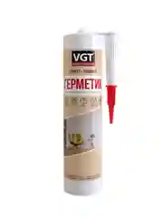 Герметик силиконизированный для наружных и внутренних работ VGT, 400 г, дуб светло-серый