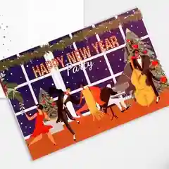 Почтовая карточка С Новым годом! в крафтовом конверте 10 х 15 см 8 видов