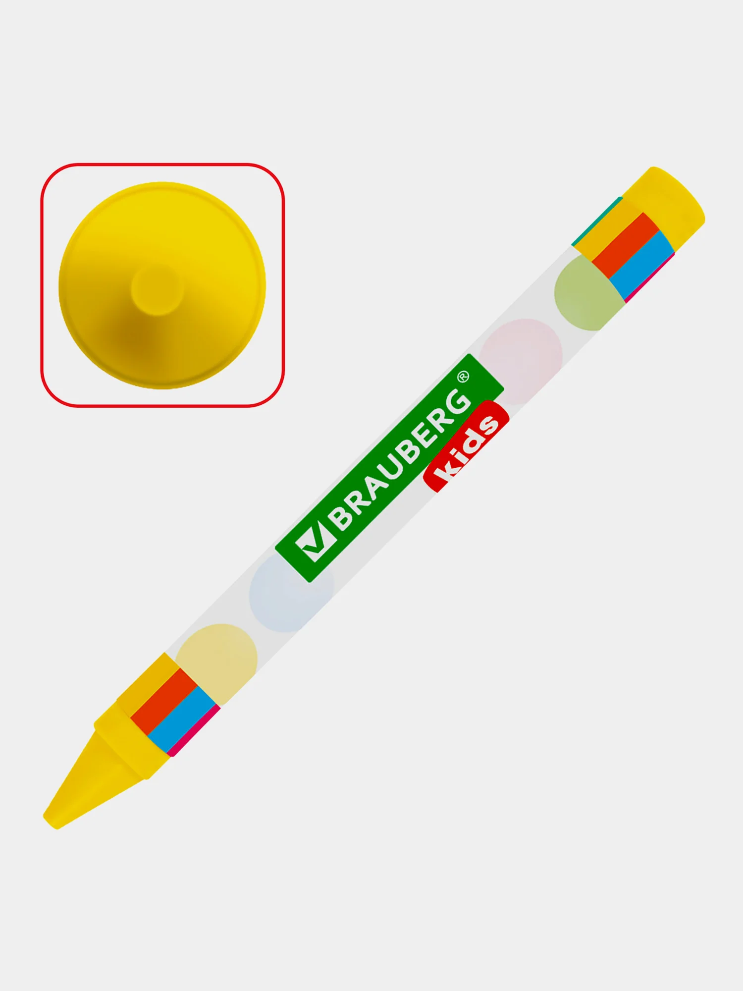 Восковые мелки для рисования Brauberg Kids, набор 12 цветов, 271696