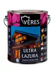Декоративная пропитка для дерева Veres Gold Lazura №12, глянцевая, 0,9 л, белая