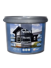 Краска для деревянных фасадов Veres Facade, акриловая, матовая, 9 л, графит