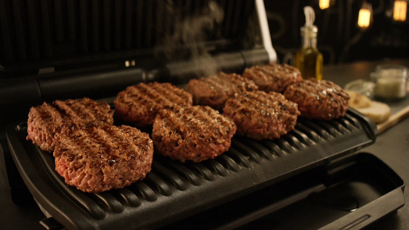 Серебряный умный электрический гриль Tefal Optigrill+ XL GC722D34