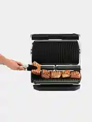 Серебряный умный электрический гриль Tefal Optigrill+ XL GC722D34