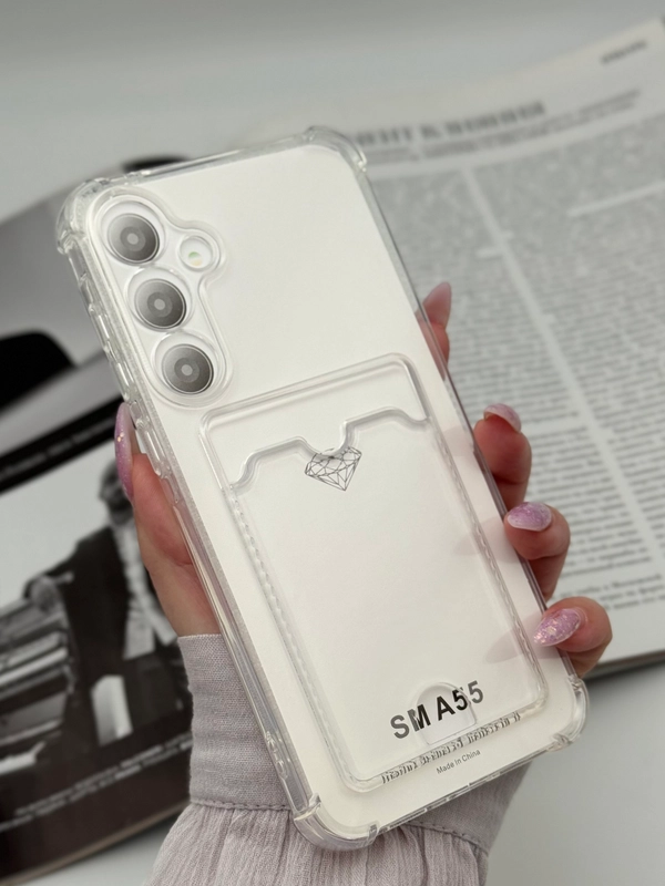 Чехол для Samsung A55, с карманом для карты на самсунг А55
