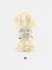 Слоновая кость пряжа Alize Puffy, петельки большие, микрополиэстер, 100 г, 9 м