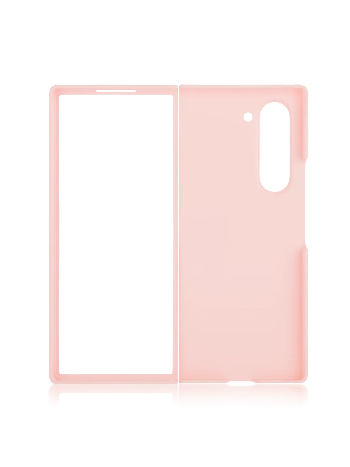Розовый чехол для Samsung Galaxy Z Fold 6 защитный пластиковый ROSCO тонкий матовый soft-touch