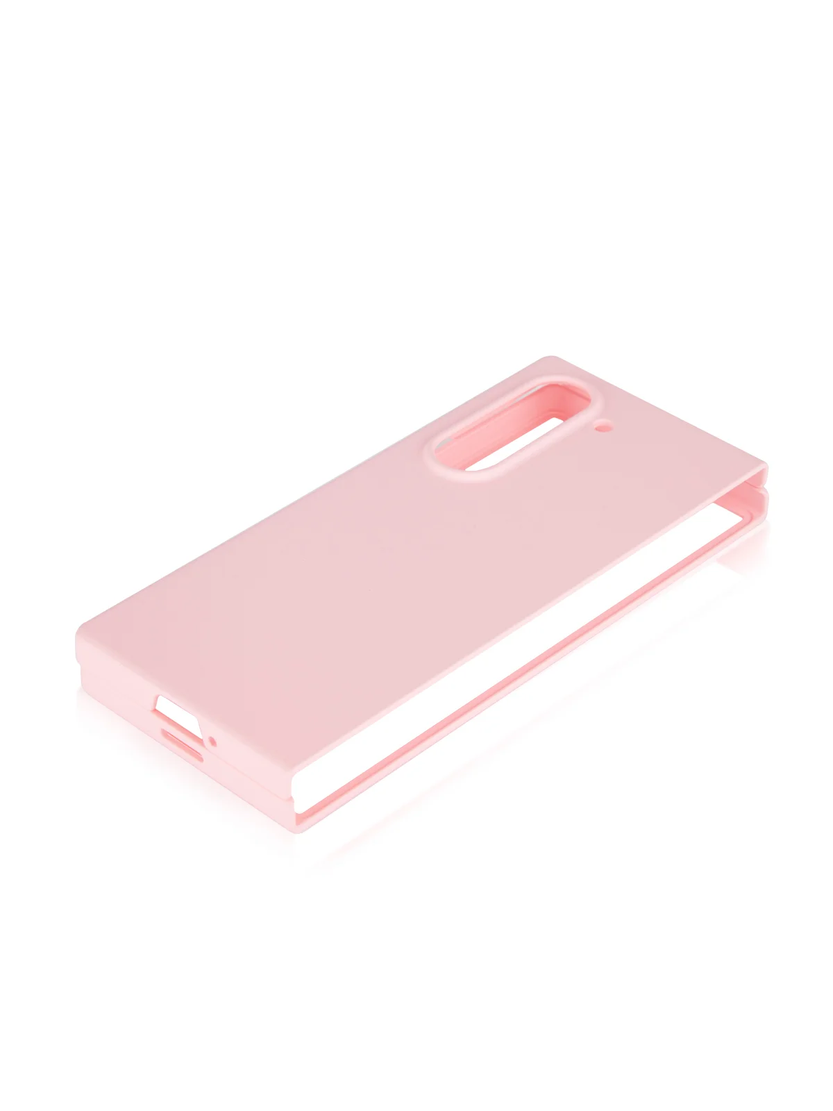 Розовый чехол для Samsung Galaxy Z Fold 6 защитный пластиковый ROSCO тонкий матовый soft-touch