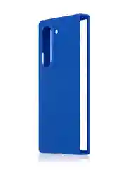Синий чехол для Samsung Galaxy Z Fold 6 защитный пластиковый ROSCO тонкий матовый soft-touch