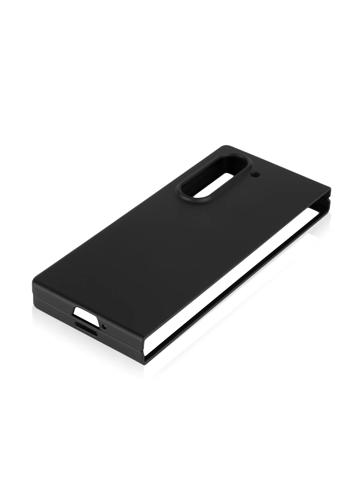 Черный чехол для Samsung Galaxy Z Fold 6 защитный пластиковый ROSCO тонкий матовый soft-touch