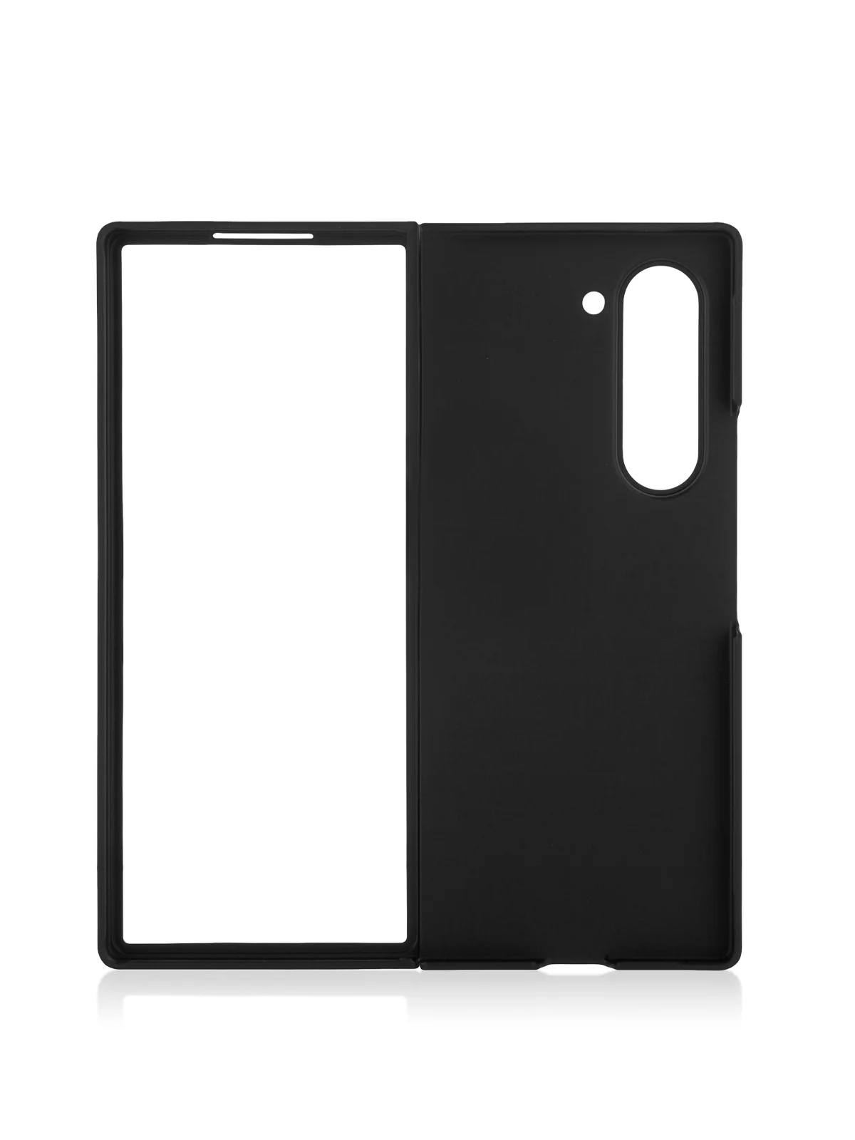 Черный чехол для Samsung Galaxy Z Fold 6 защитный пластиковый ROSCO тонкий матовый soft-touch