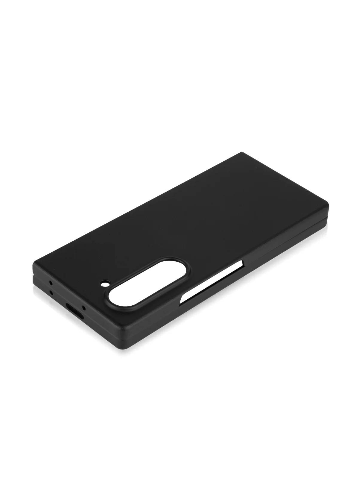 Черный чехол для Samsung Galaxy Z Fold 6 защитный пластиковый ROSCO тонкий матовый soft-touch