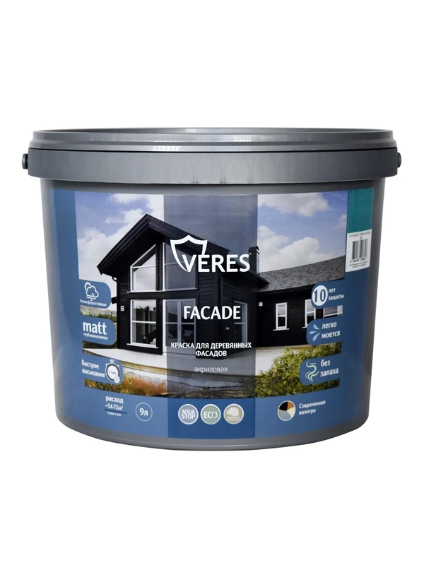Лак паркетный Veres, алкидно-уретановый, глянцевый, 1,9 л