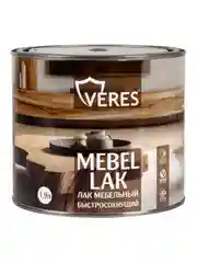 Лак мебельный Veres, быстросохнущий, акриловый, полуглянцевый, 1,9 л