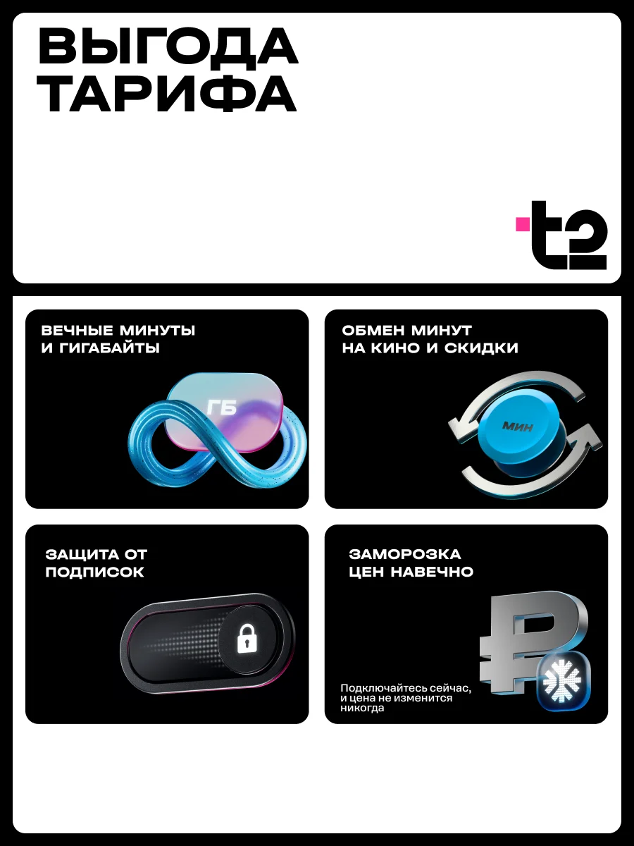 Sim-карта Tele2. Тариф "Мой онлайн" для Ивановской области