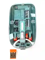 Зеленый беспроводная мышь, прозрачная, бесшумная, с Bluetooth, аккумуляторная компьютерная