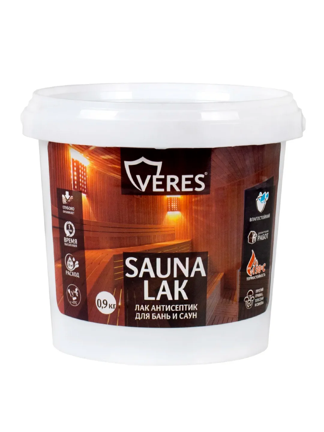 Краска для деревянных фасадов Veres Facade, акриловая, глубокоматовая, 9 л