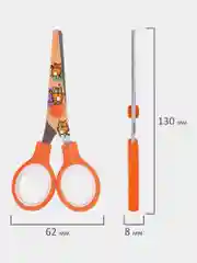 Ножницы канцелярские детские Brauberg Kids Котики, 238351, безопасные для бумаги, 130 мм