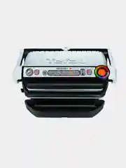 Серебряный умный электрический гриль Tefal Optigrill+ GC712D34