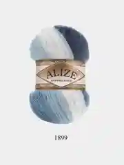 Голубой пряжа Alize Angora Gold Batik, 20% шерсть, 80% акрил, 100 г, 550 м