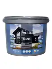 Краска для деревянных фасадов Veres Facade, акриловая, матовая, 9 л, спелая вишня