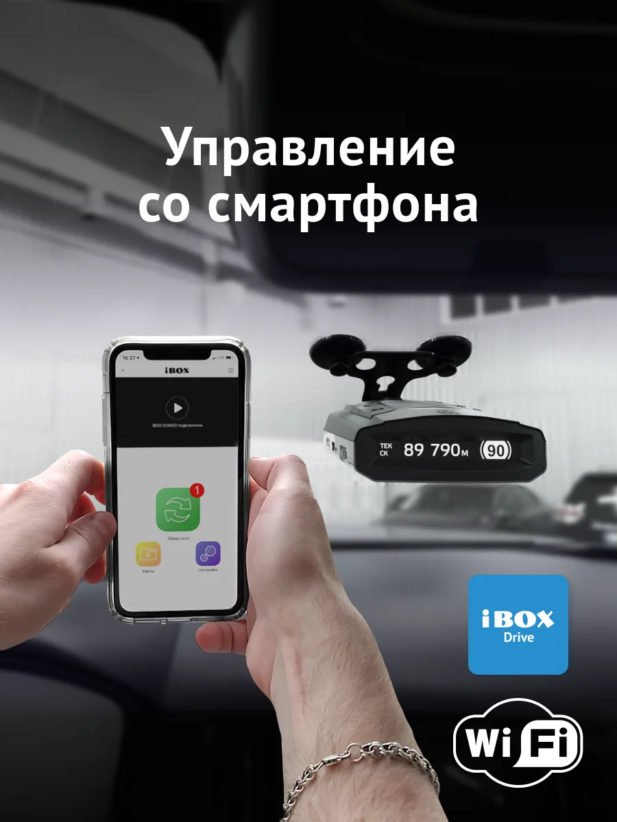 Сигнатурный радар-детектор iBOX Pulsar