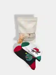 Носки женские новогодние в подарочной упаковке, подарочный набор носки соль для ванны мыло