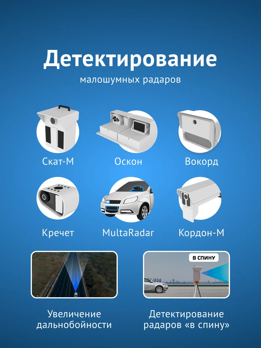 Сигнатурный радар-детектор iBOX Pulsar