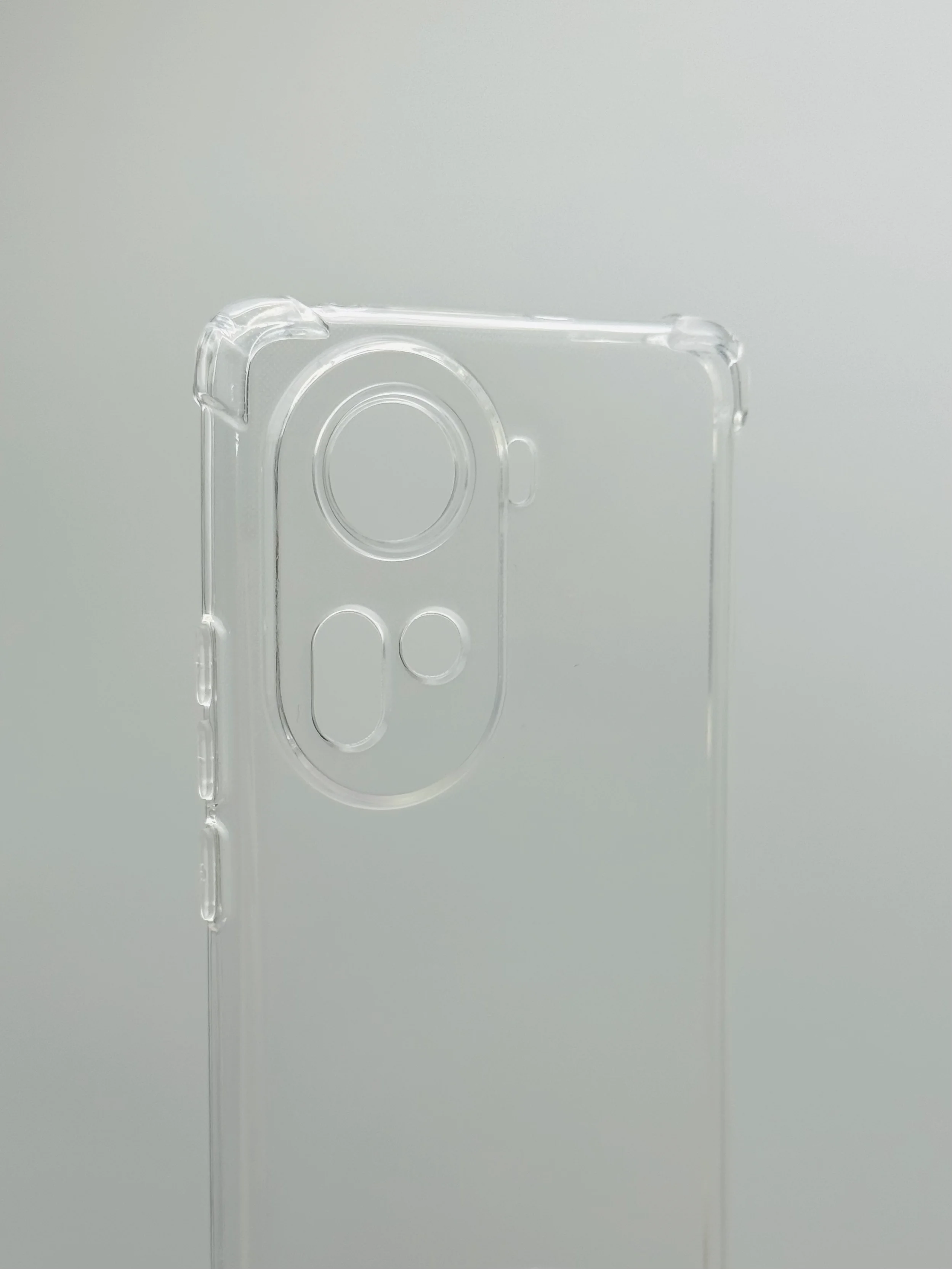 Чехол на Oppo Reno 11 5G, прозрачный силикон, противоударный, Оппо Рено 11