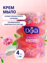DOXA Мыло твердое Care series двухцветное Romance туба 4х100г