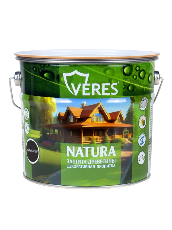 Декоративная пропитка для дерева Veres Factura, полуматовая, 0,8 л, утренний туман