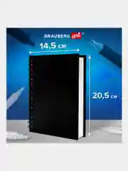 Скетчбук с белыми страницами 160 г/м2, 145х205 мм, 60 листов, Brauberg Art, 115072