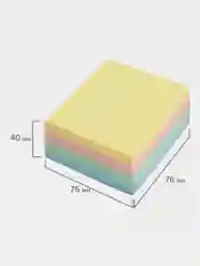 Блок для заметок самоклеящиеся, Brauberg, Пастельный, 76х76 мм, 400 листов, 122856
