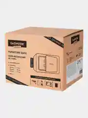 Сейф для денег и документов с ключом маленький мебельный Daswerk, 291337, 170x230x170 мм
