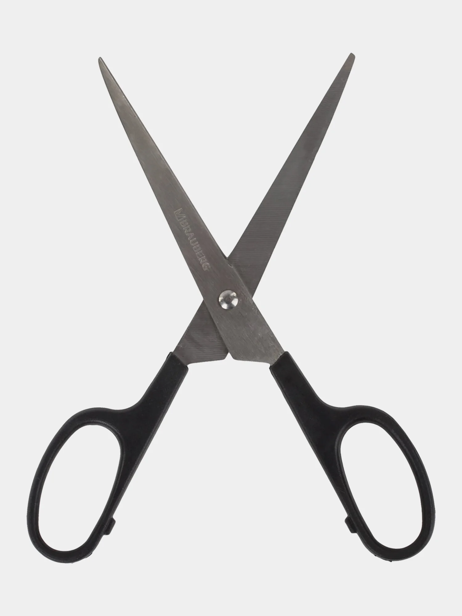 Ножницы канцелярские Brauberg "Standard", классическая форма, 180 мм, черные, 237096