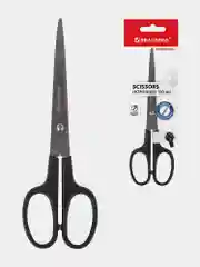 Ножницы канцелярские Brauberg "Standard", классическая форма, 180 мм, черные, 237096