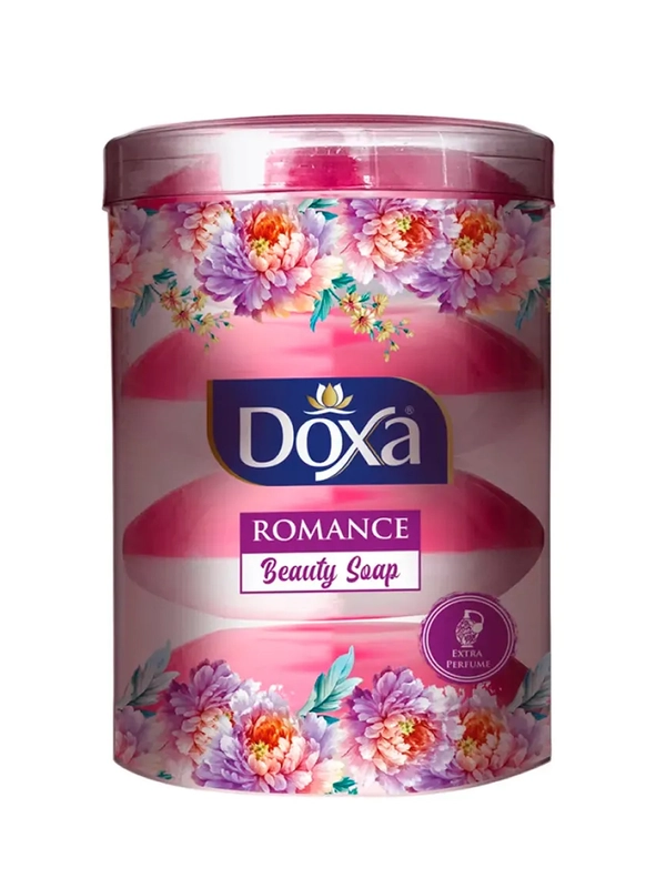 DOXA Мыло твердое Care series двухцветное Romance туба 4х100г