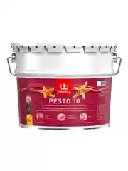 Эмаль алкидная стойкая матовая Pesto 10 (Песто 10) TIKKURILA 9 л белая (база А)