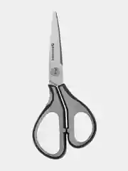 Ножницы канцелярские Brauberg Super, 175 мм, серо-черные, 2-х сторонняя заточка, 237295