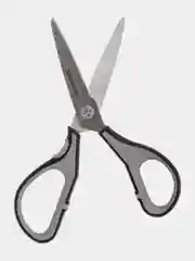 Ножницы канцелярские Brauberg Super, 175 мм, серо-черные, 2-х сторонняя заточка, 237295