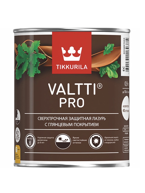 Антисептик для дерева Valtti Pro (Валтти Про) TIKKURILA 0,9л бесцветный