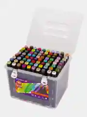 Скетчмаркеры двусторонние Brauberg Art Debut Black, Набор 80 шт., пластиковый кейс