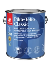 Краска для деревянных фасадов Tikkurila Pika-Teho Classic, матовая, база А, белая, 2,7 л
