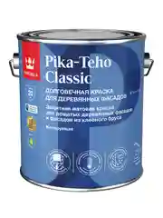 Краска для деревянных фасадов Tikkurila Pika-Teho Classic, матовая, база А, белая, 2,7 л