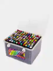 Скетчмаркеры двусторонние Brauberg Art Debut Black, Набор 120 шт., пластиковый кейс
