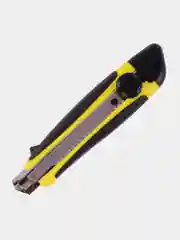 Нож канцелярский 18 мм Brauberg Universal, роликовый фиксатор, резиновые вставки, блистер
