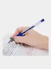 Гелевые ручки цветные 4 шт тонкие с грипом, узел 0,5 мм, линия 0,35 мм, Brauberg, 143923