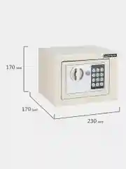 Сейф для денег и документов с электронным кодовым замком Daswerk, 291340, 170x230x170 мм